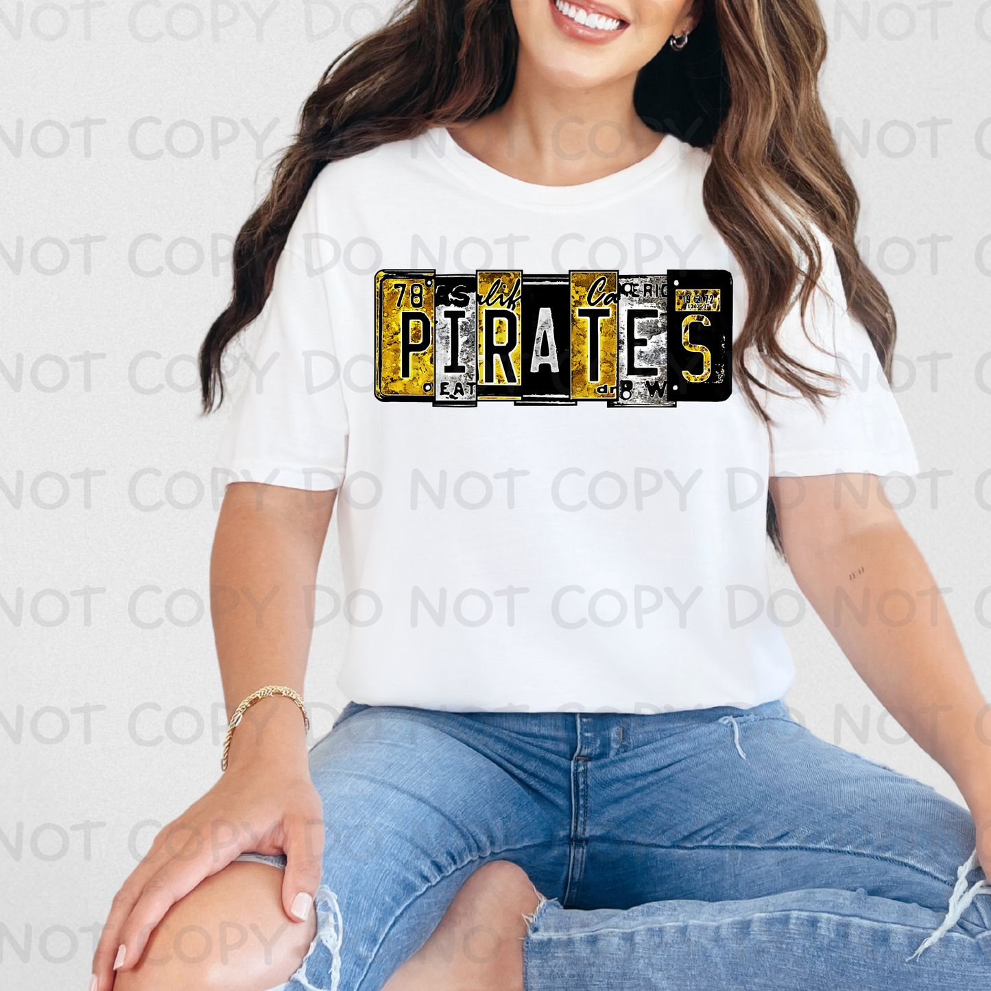 Pirate License Plate SHIRT