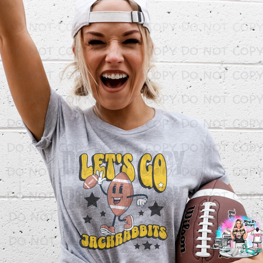 Let's Go Jackrabbits football  SHIRT