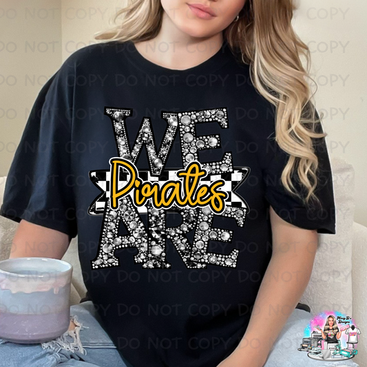 We are Pirates faux rhinestone SHIRT
