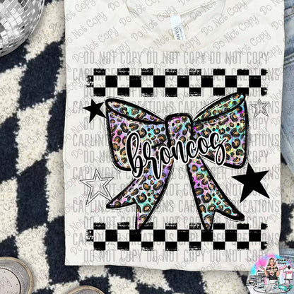 Color Splatter Coquette Bow Over 100 Mascots to Choose from Shirt