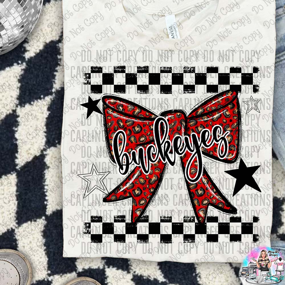 Color Splatter Coquette Bow Over 100 Mascots to Choose from Shirt