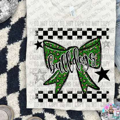 Color Splatter Coquette Bow Over 100 Mascots to Choose from Shirt
