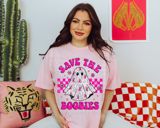 Save the Boobies Ghost SHIRT