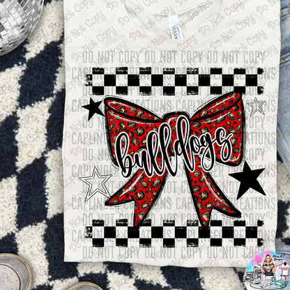 Color Splatter Coquette Bow Over 100 Mascots to Choose from Shirt