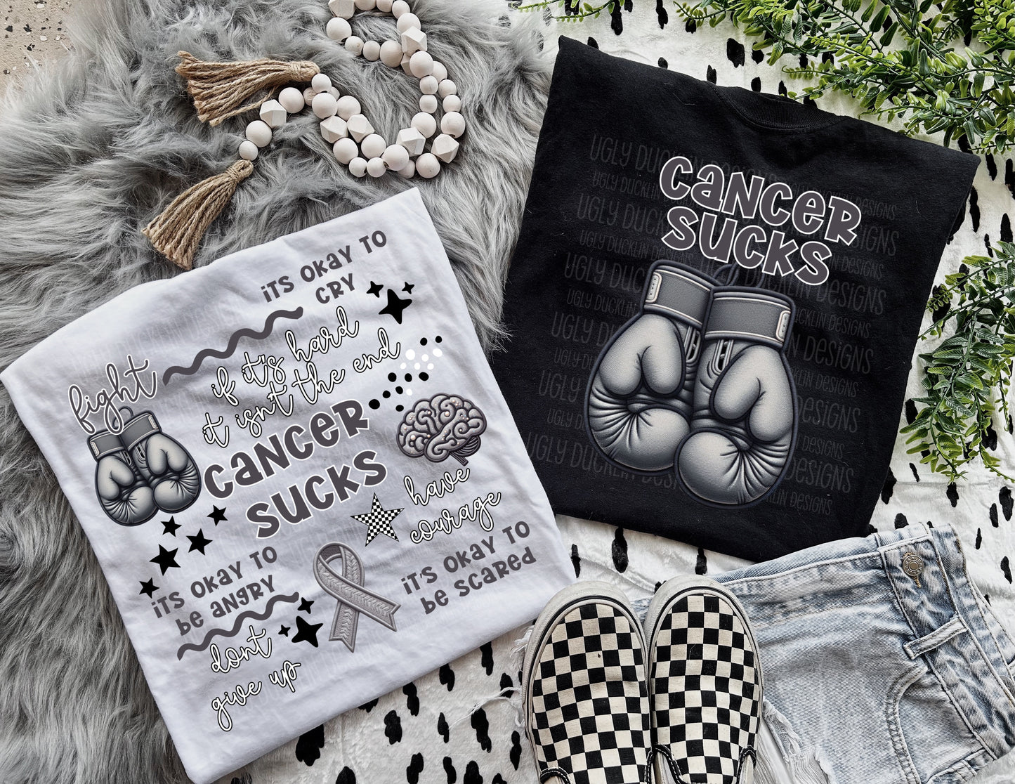 Cancer Sucks Boxing Gloves SHIRT