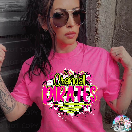 Crandall Pirates Pink Checkered SHIRT