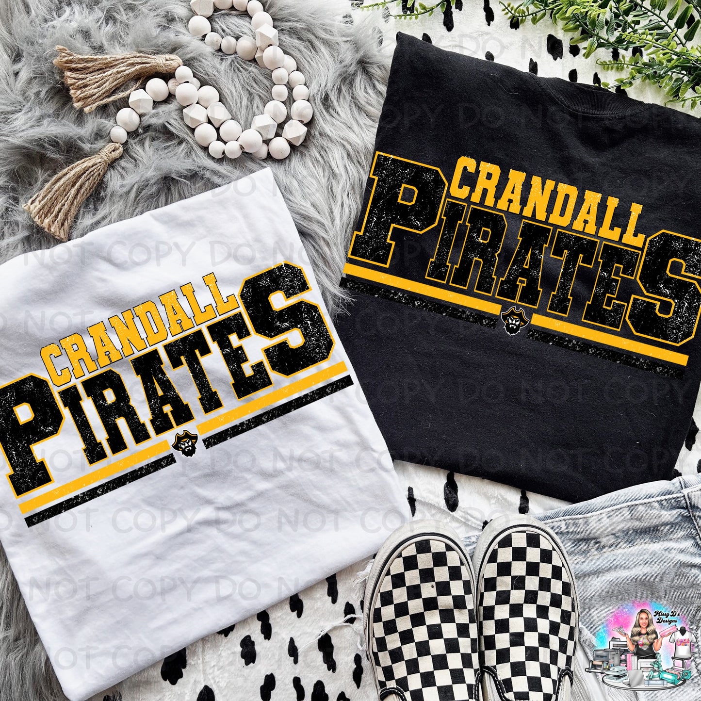 Crandall Pirates Distressed Shirt