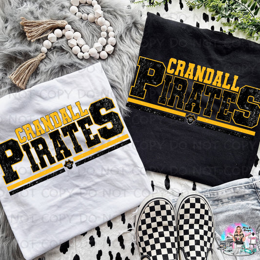 Crandall Pirates Distressed Shirt