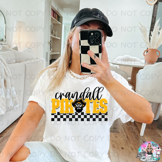 Crandall Pirates Checkered SHIRT