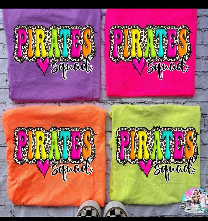 Colorful Pirate Squad Leopard SHIRT