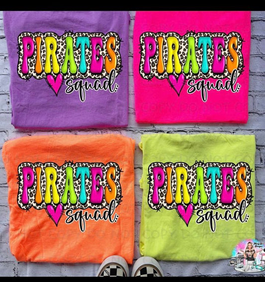 Colorful Pirate Squad Leopard SHIRT