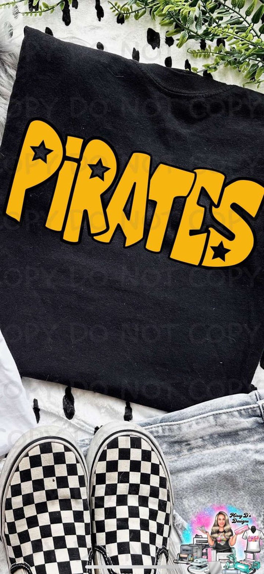 Pirate Bubble Gold Stars SHIRT