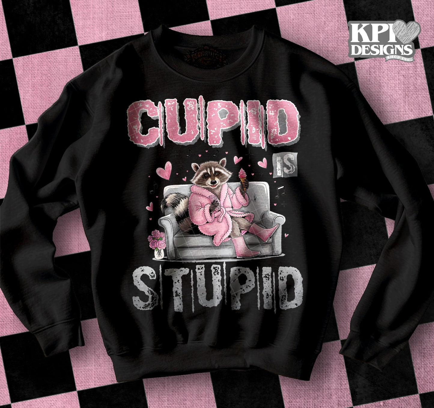 Cupid is Stupid Racoon Valentine's Day SHIRT