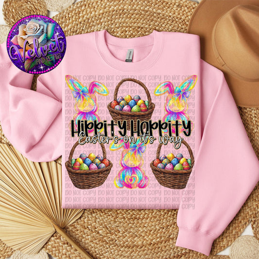 Hippitty Hoppitty Easter's on it's Way Baskets SHIRT