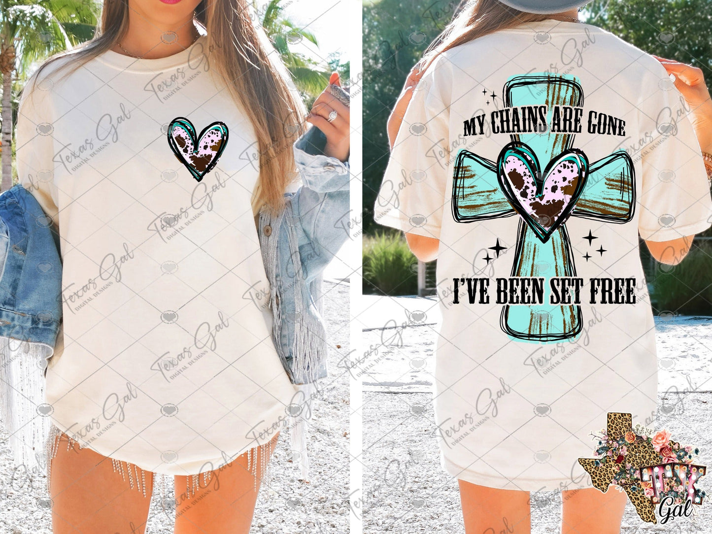 My chains are gone I've been set free cross SHIRT