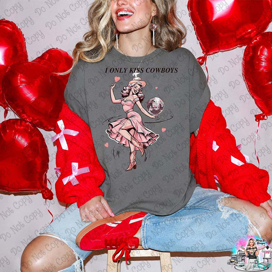 I Only Kiss Cowboys Valentine SHIRT