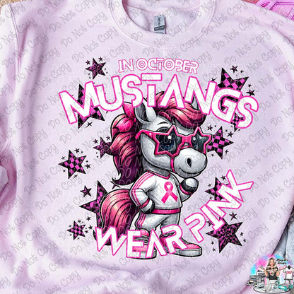 In October Wear Pink - Tons of Mascots to Choose From  SHIRT