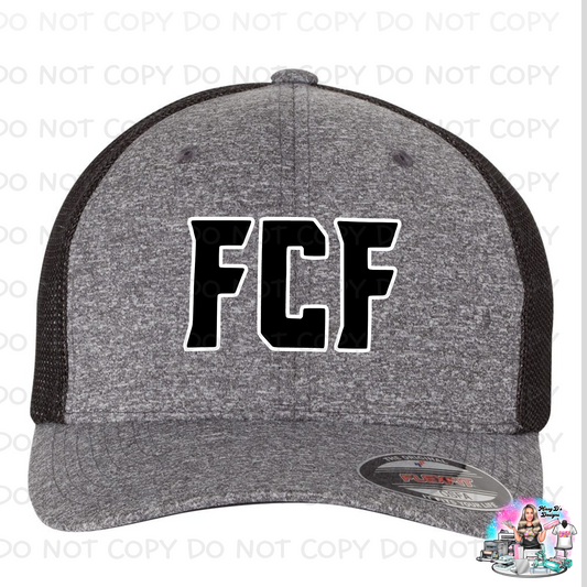 Flexfit FCF White Outline Hat