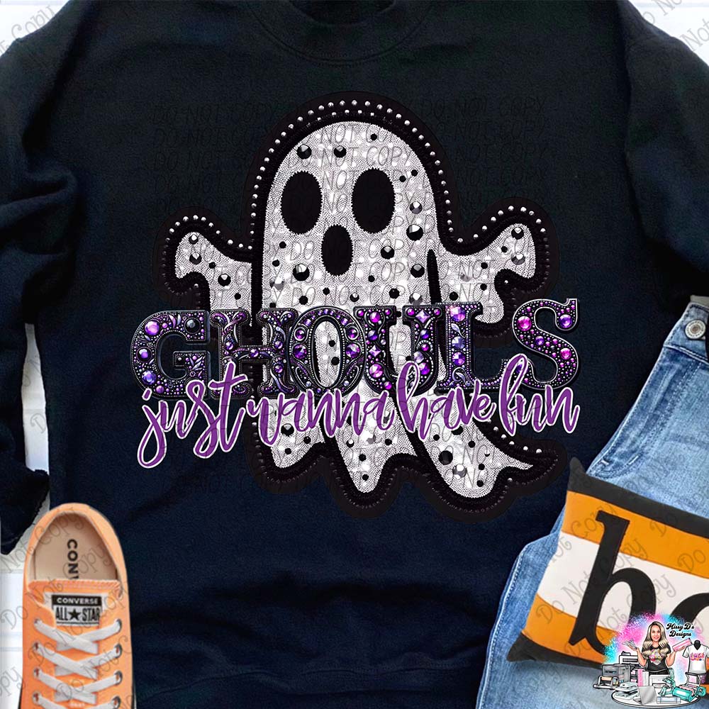 Ghouls just wanna ghostpurple 1006 Halloween SHIRT