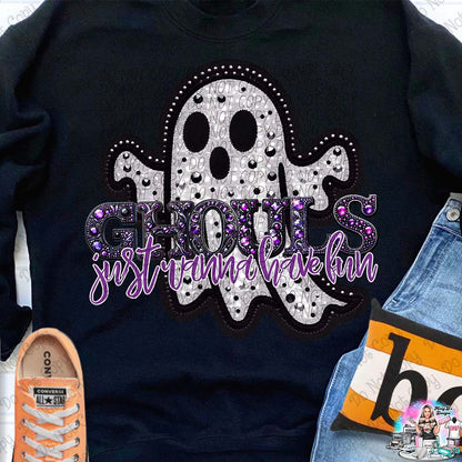 Ghouls just wanna ghostpurple 1006 Halloween SHIRT