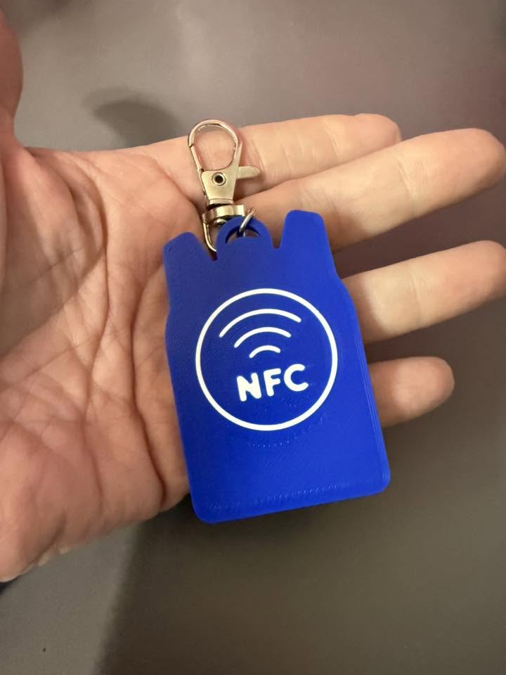 Backpack Tag 3D printed NFC Custom