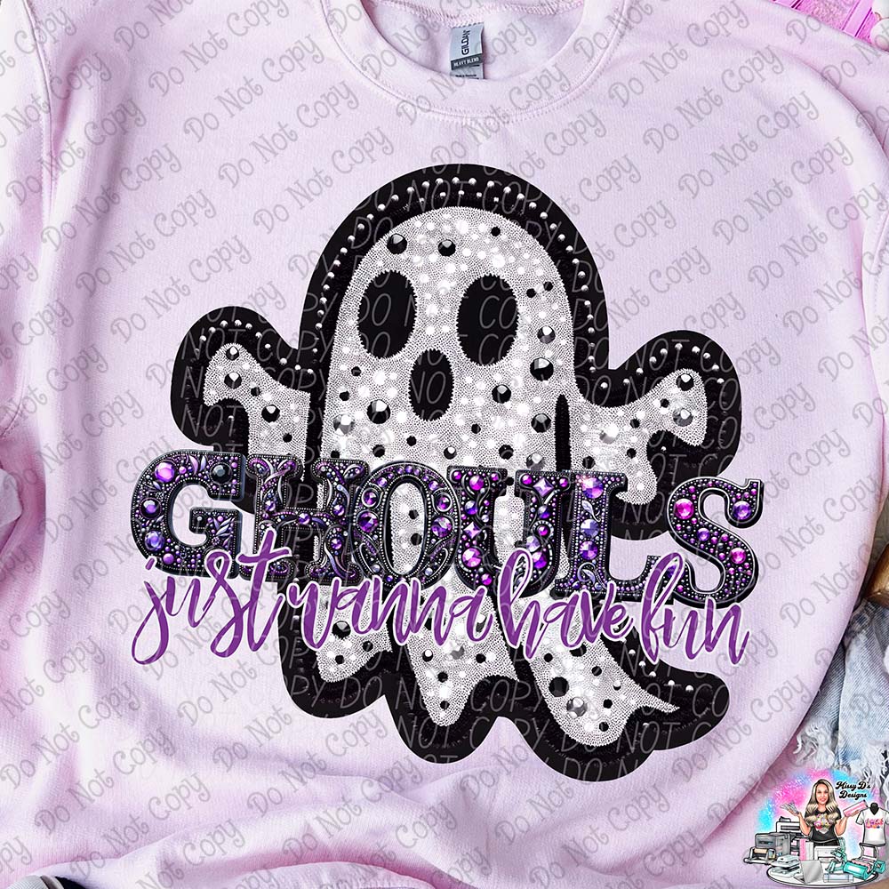 Ghouls just wanna ghostpurple 1006 Halloween SHIRT