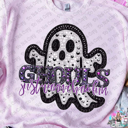 Ghouls just wanna ghostpurple 1006 Halloween SHIRT