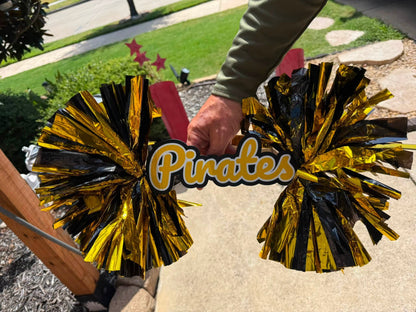 Custom Name Spirit Stick Pom-Pom Stick