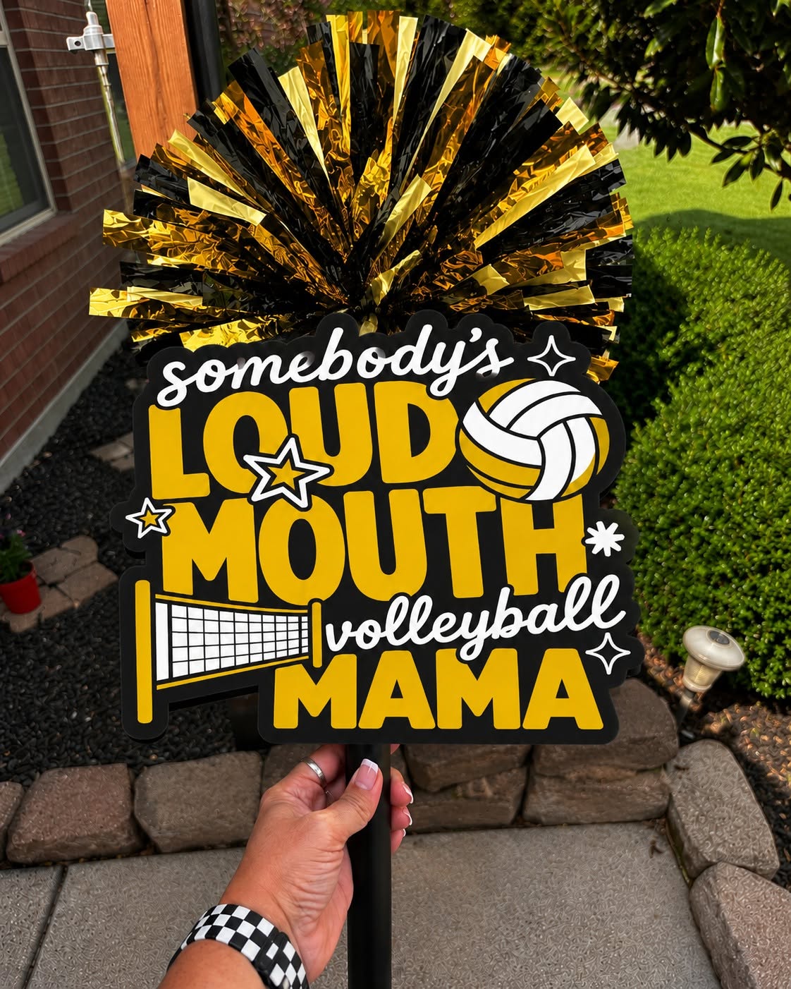 Custom Loud Mouth Volleyball Mama Spirit Stick - Any colors available