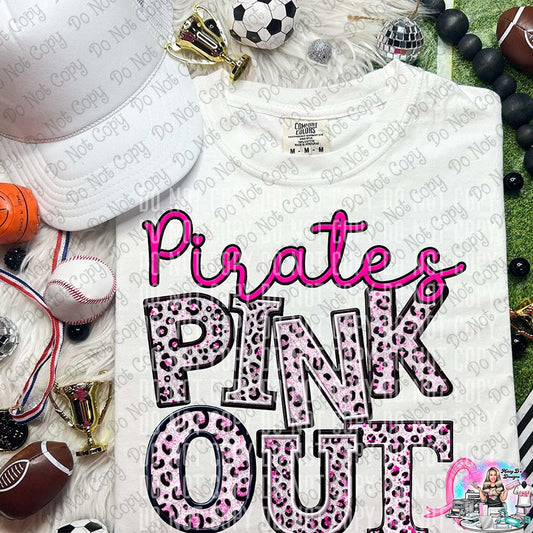 Pirates Pink Out Leopard SHIRT