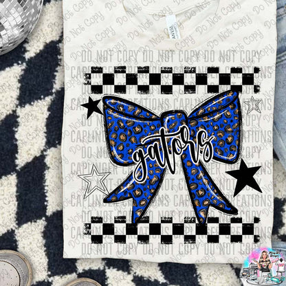 Color Splatter Coquette Bow Over 100 Mascots to Choose from Shirt