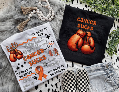 Cancer Sucks Boxing Gloves SHIRT