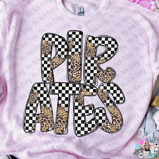 Pirates Checkered/Leopard Bubble SHIRT