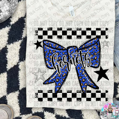 Color Splatter Coquette Bow Over 100 Mascots to Choose from Shirt