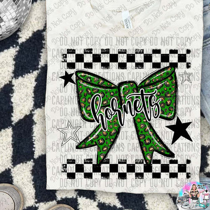 Color Splatter Coquette Bow Over 100 Mascots to Choose from Shirt