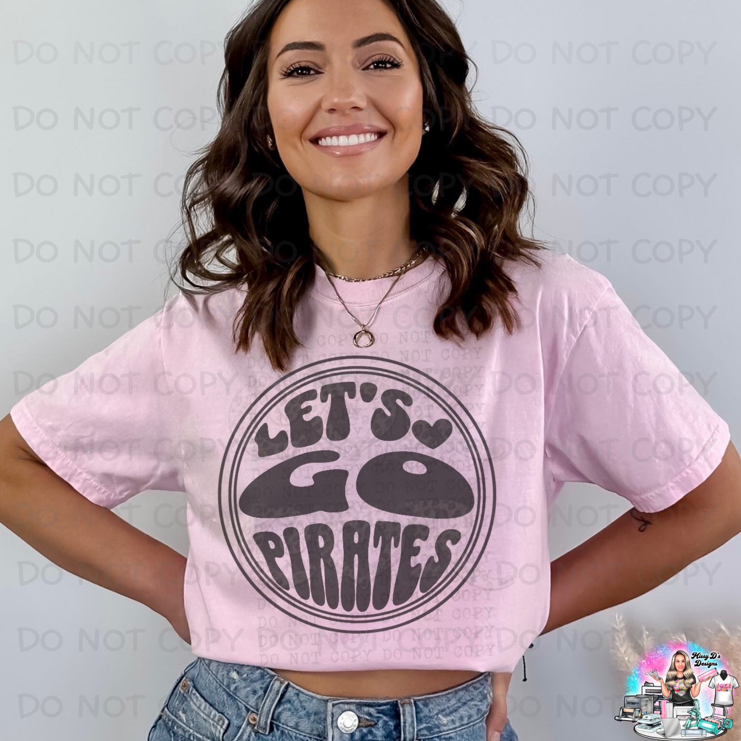 Let's Go Pirates Circle SHIRT 1079