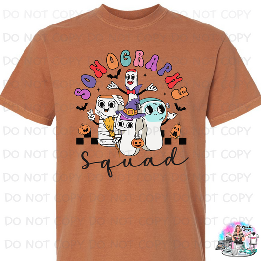 Sonography Squad Halloween SHIRT 1085