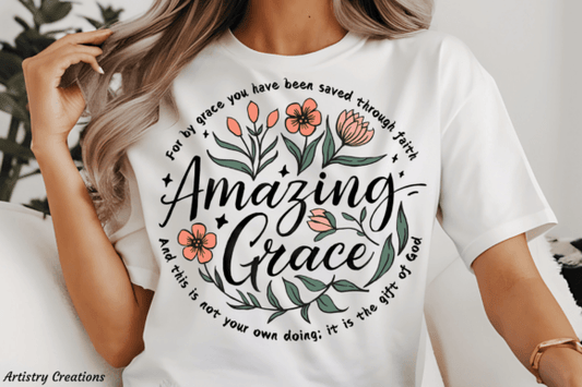 Amazing Grace Round Floral SHIRT