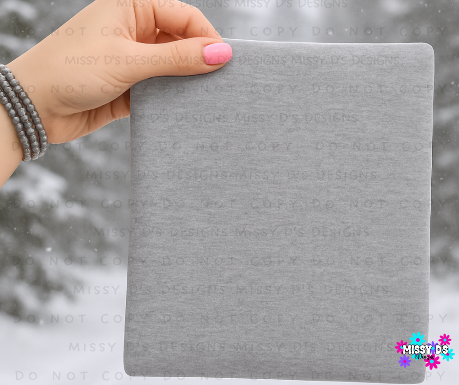 Hand-Held Winter Shirt Winter Mock Up Athletic Grey Shirt