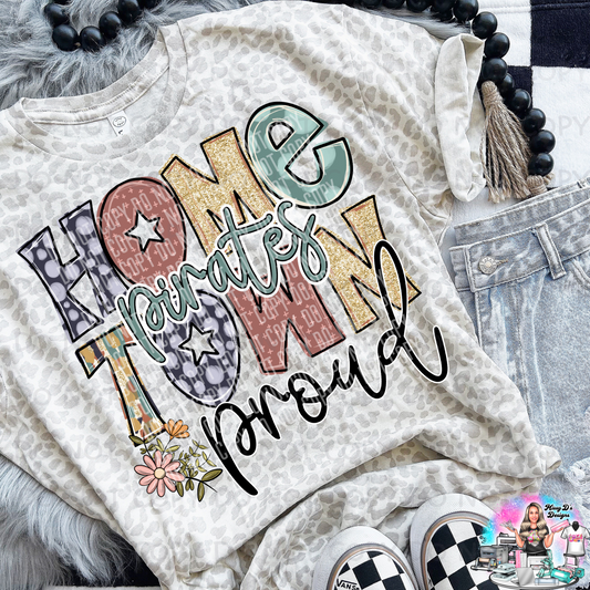 Pirates Home Town Proud boho SHIRT