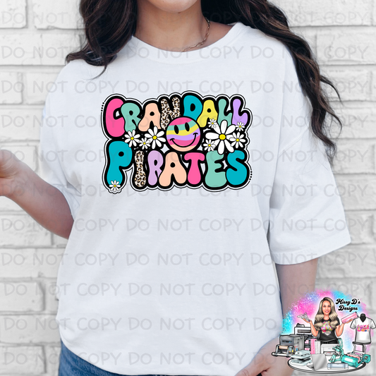 Colorful Fun Crandall Pirates SHIRT