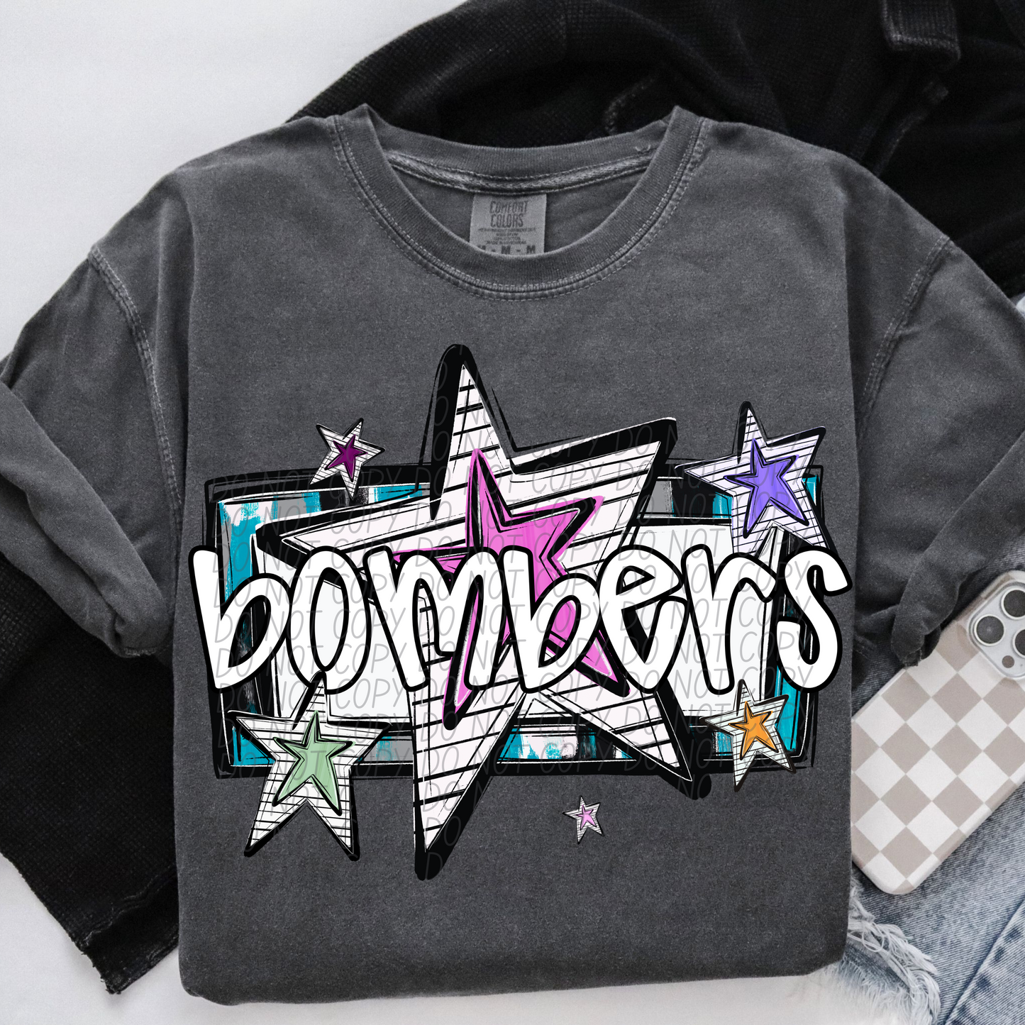 Bright Stars Mascot SHIRT Multiple Mascots to Choose from