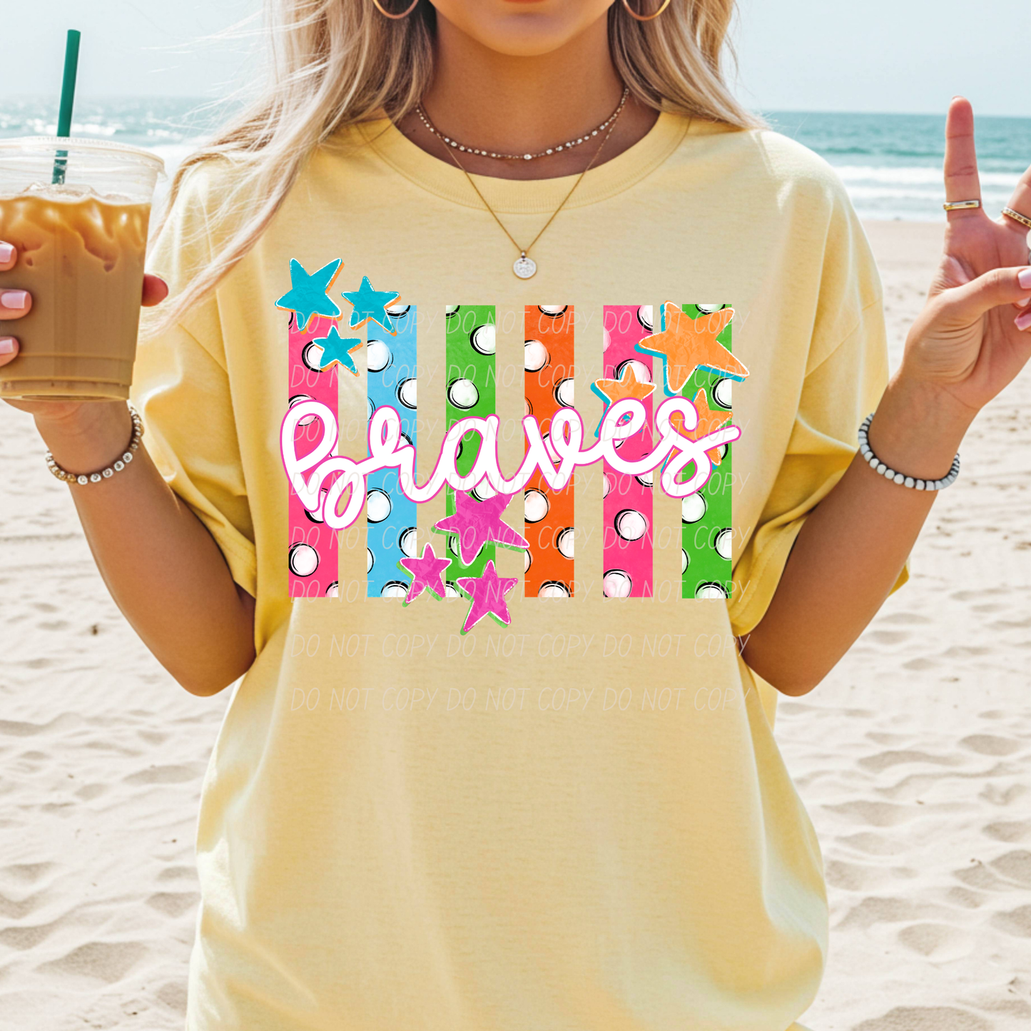 Colorful Polka Dot Stripes Mascots Unisex T-Shirt
