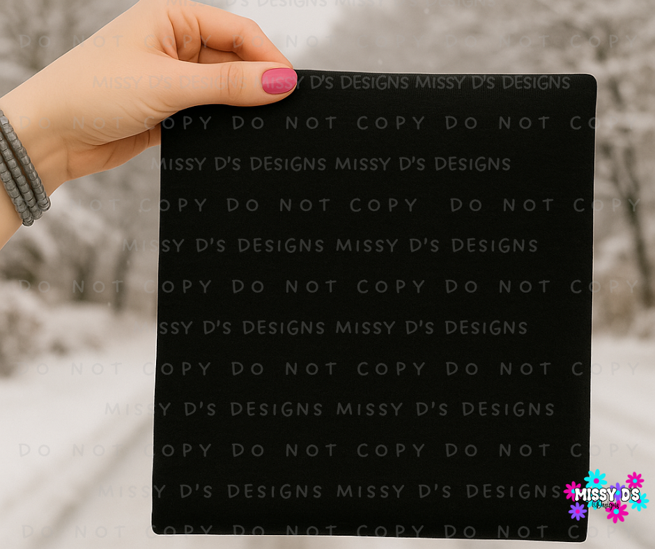 Hand-Held Winter Shirt Winter Mock Up Black Shirt