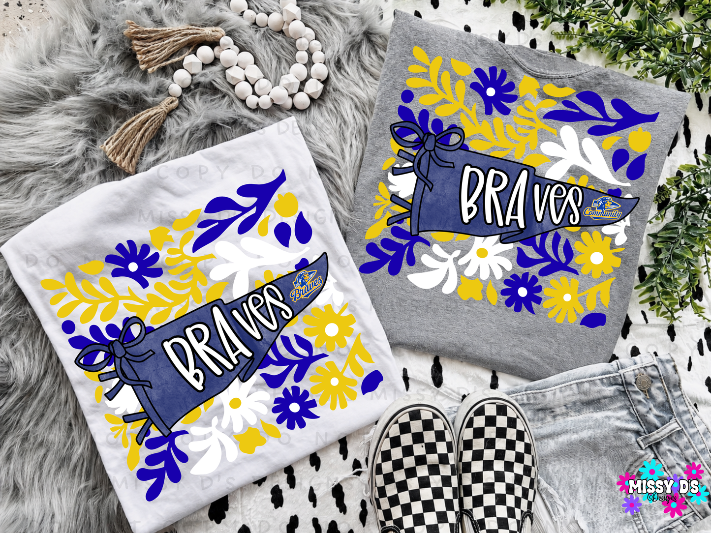 Boho Floral Community ISD Braves