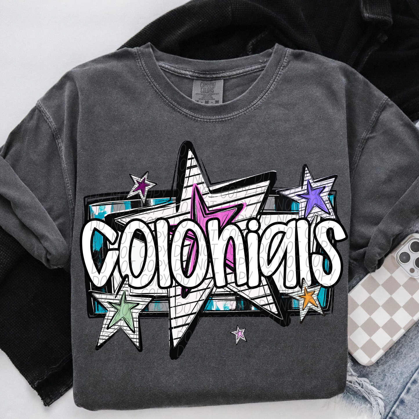 Bright Stars Mascot SHIRT Multiple Mascots to Choose from
