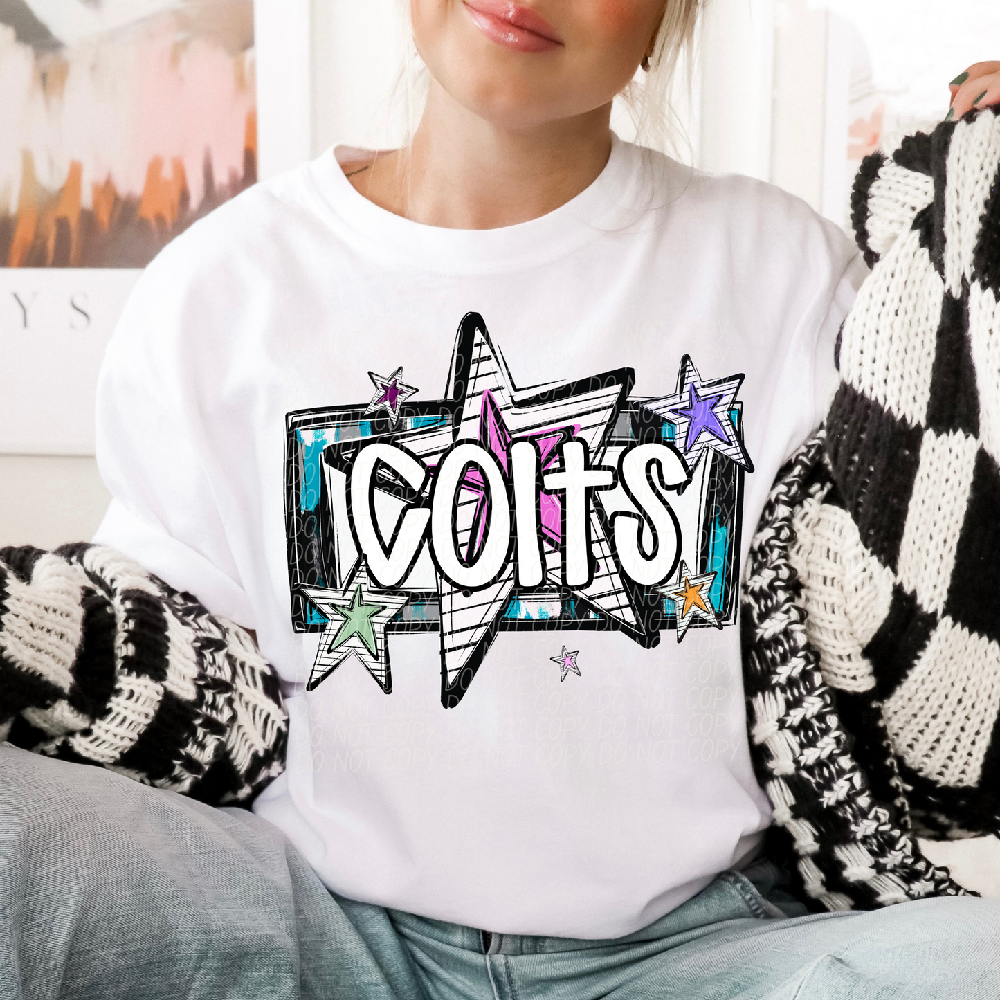 Bright Stars Mascot SHIRT Multiple Mascots to Choose from