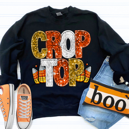 Crop Top Colorful Fall  SHIRT