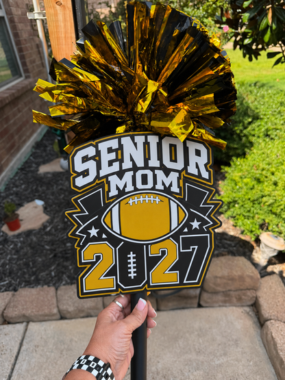 Custom Senior Mom Football Spirit Stick