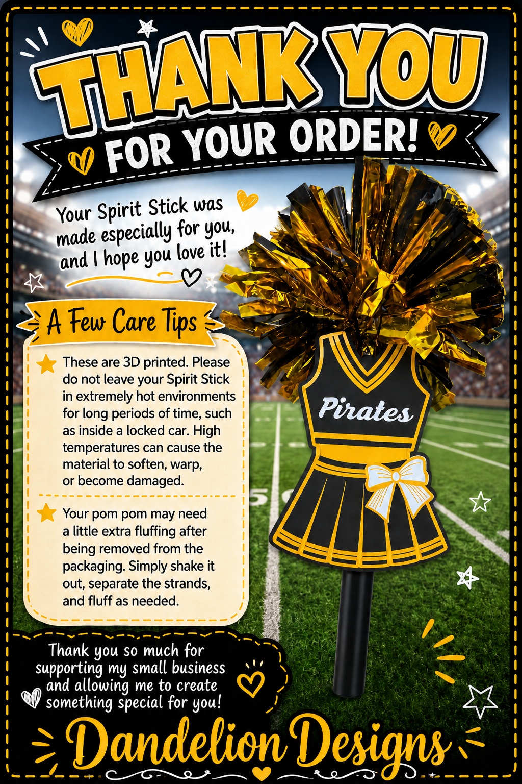 Custom Band Spirit Stick